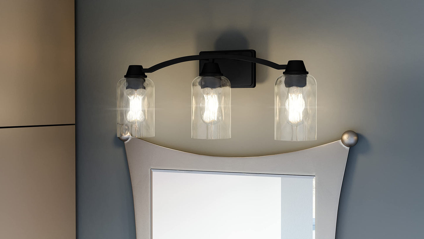Quoizel ACA8623MBK Acacia 3 Matte Black Bath Light