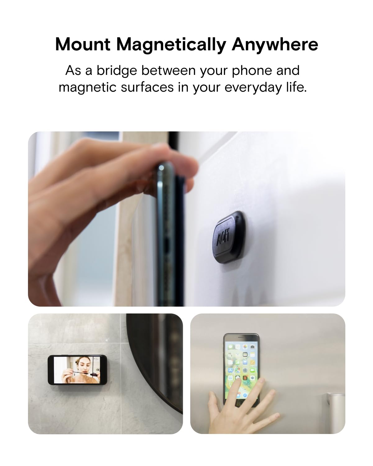 MOFT Phone Stand, Adhesive Card Holder Fits 2-3 Cards, Slim & Portable Phone Wallet, 2 Viewing Angles, RFID Blocking, Compatible with iPhone, Galaxy