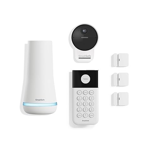 SimpliSafe 6 Piece Wireless Home Security System with Outdoor Camera - Optional 24/7 Professional Monitoring - No Contract - Compatible with Alexa