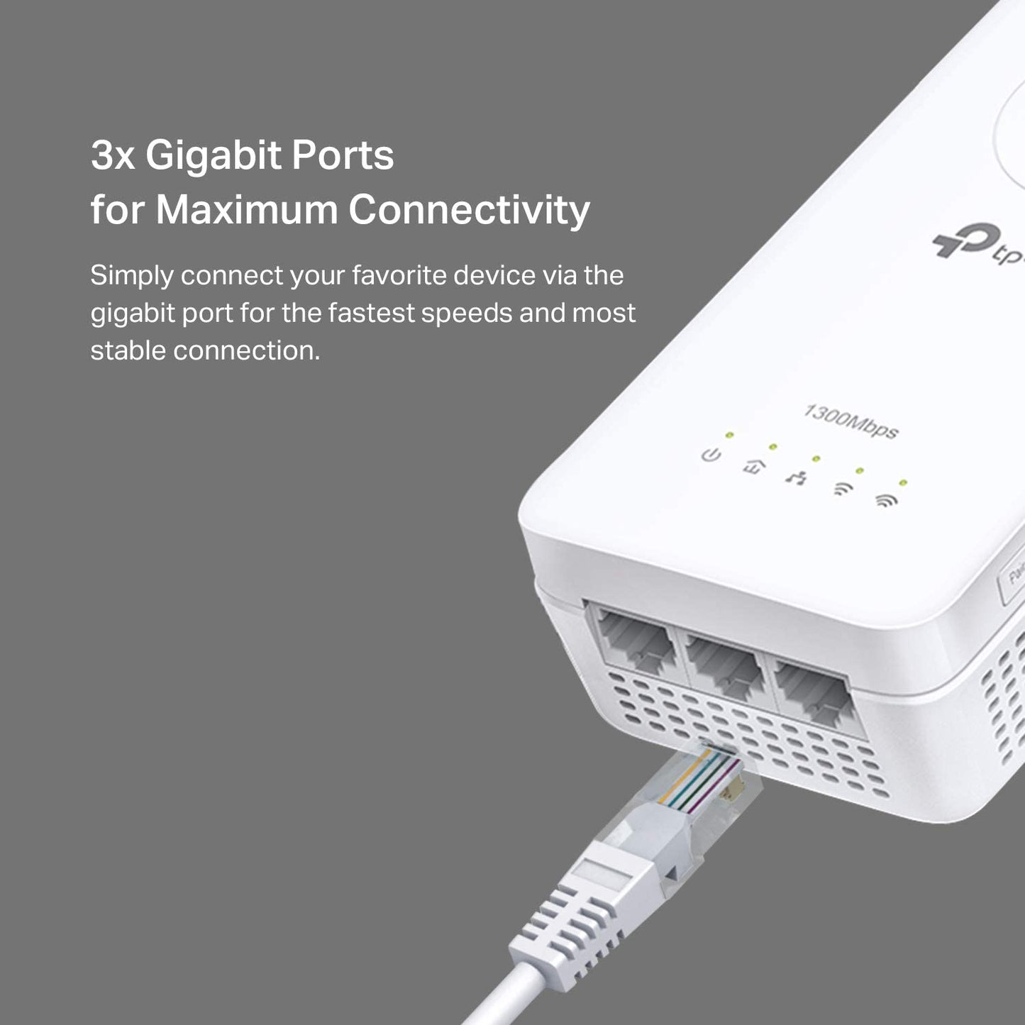TP-Link TP Link 252119 Tp-link Ac Tl-wpa8631p Kit Av1300 Gigabit Pass-through Powerline Ac Wi-fi Kit (Renewed)