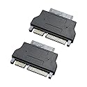 Acxico 2 Pcs 1.8" Micro SATA SSD Serial ATA HDD 16 to 22 Pin 2.5" SATA Adapter Converter