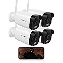 LaView 4K Outdoor Security Cameras,8MP HD Cameras for Home Security with AI Human Detection,IP65 Waterproof,2-Way Talk,Clear Night Vision,2.4G WiFi,SD