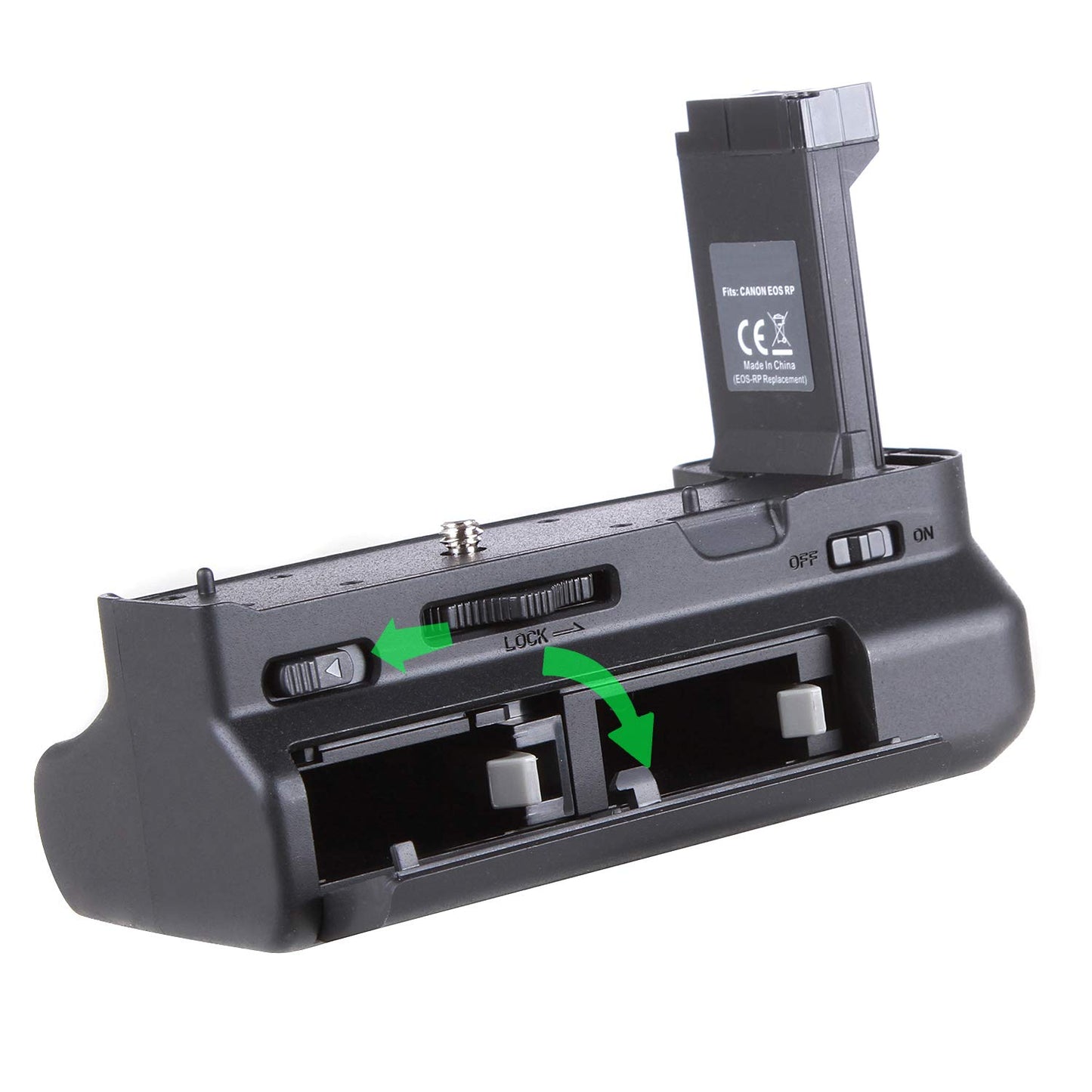 Hersmay EOS R8 Battery Grip Vertical Power Battery Grip for Canon EOS R8 RP EOS-RP DSLR Camera, Battery Holder for 2X LP-E17 Battery, Replace