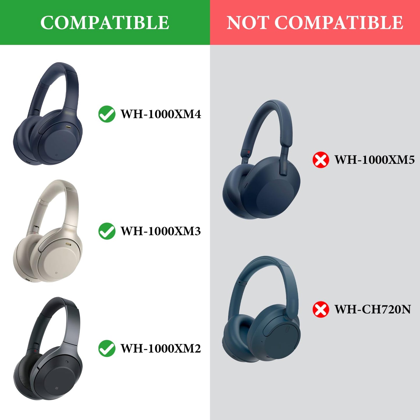 Geekria Shield Headphones Case Compatible with Sony WH-1000XM4/1000XM3/1000XM2/XB910N, MDR1000X, Replacement Hard Shell Travel Carrying Bag with Cable