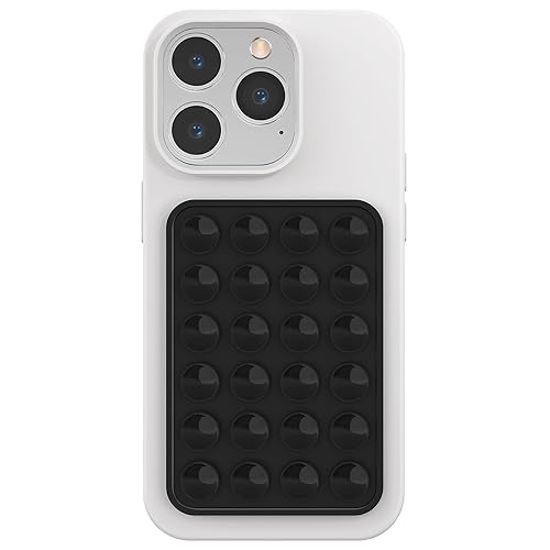 Silicone Phone Sticky Grip, Suction Phone Case Mount for iPhone and Android, Hands-Free Sticky Cell Phone Grip, Mobile Fidget Mirror Holder