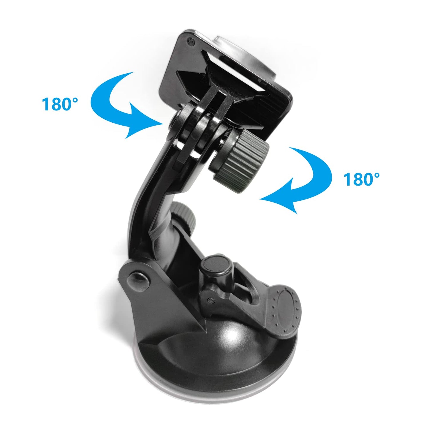 Haoyou Suction Cup Mount(with 1/4 Conversion Adapter) Compatible with Gopro Hero13 12 11 10 9 8 7 6 5 4 3+ 3, DJI Osmo, Akaso and Other Action Cameras