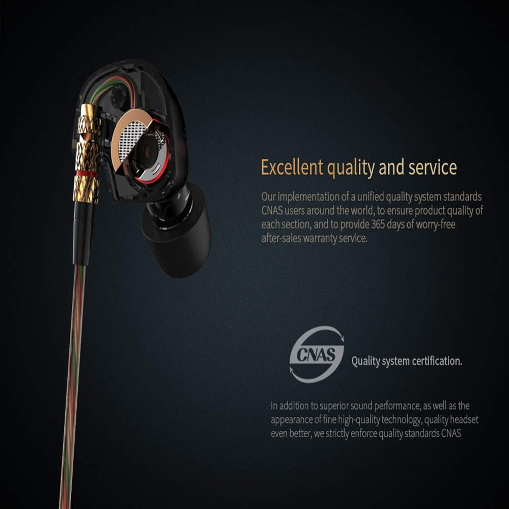 KZ ATE KZ-ATE Dynamic Balanced Armature IEMS In Ear HIFI Monitors DJ Studio Stereo Music Earphones Headphone Earbuds For Mobile Phone iPhone Samsung…
