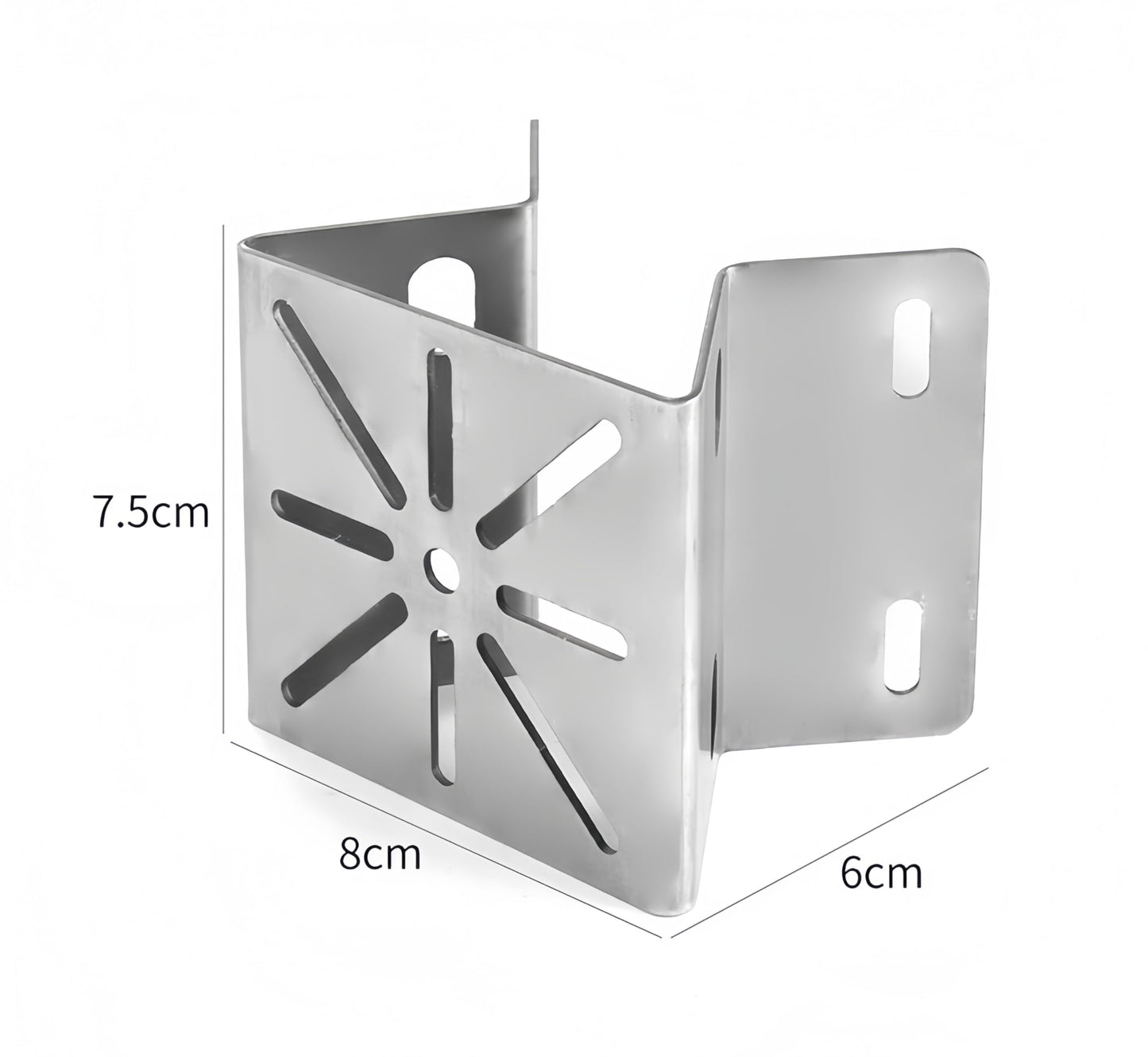 CTXSumTec Stainless Steel Corner Mount for SoloCam S340 | Rust-Proof Exterior Pole Column Wall Bracket for PTZ & Solar Security Cameras | 90° Angle