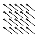 E-outstanding 20pcs Black PC Case 008Fan Mounting Pin Anti Noise Computer Components Vibration Silicone Rubber Screws, 45mm