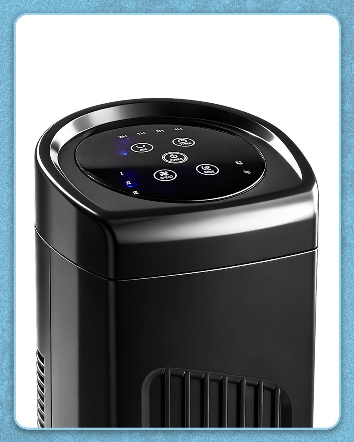 Pinikuyiro 32" Black Bladeless Tower Fan for Cooling for Home Office Bedroom, Ultra-Quiet, Portable Floor Fan with Remote Control, Adjustable 90°