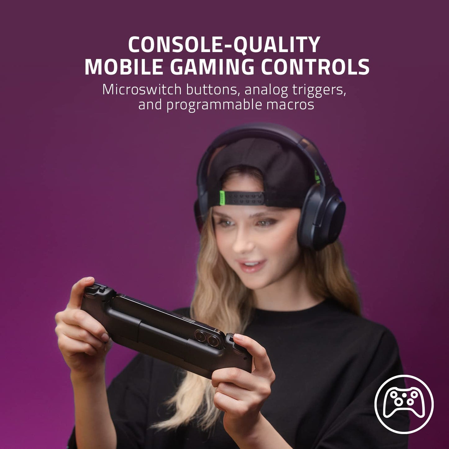 Razer Kishi V2 Mobile Gaming Controller for iPhone (Lightning): Console Quality Controls - Universal Fit w/ Extendable Bridge - Stream PC, Xbox