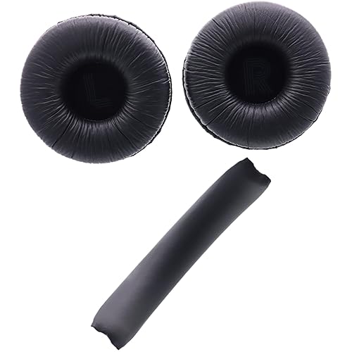 Deal4GO Original Headphone Earpads w/Headband Cover Cushion Replacement for JBL Tune 500 500BT 510 520 560 590 Headset Earmuff (Black)