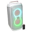 JBL Partybox Club 120 Portable Party Speaker Bundle with Additional Battery 200 (White)