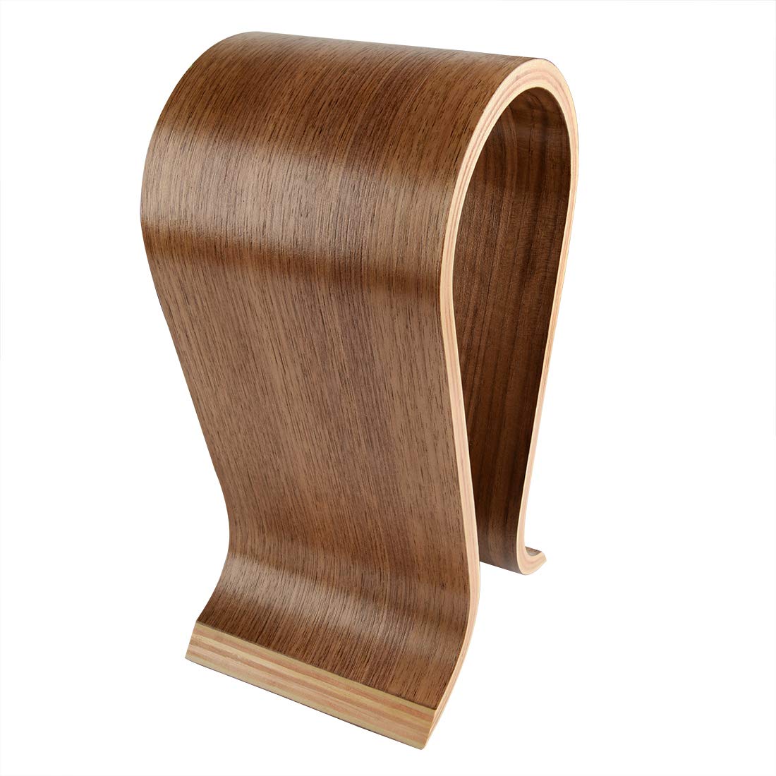 Linkidea Wooden Omega Headphones Stand/Wooden Headphone Hanger/Wood Headset Holder/Omega Earphone Desk Display Hanger - Wooden Headsets Walnut Finish