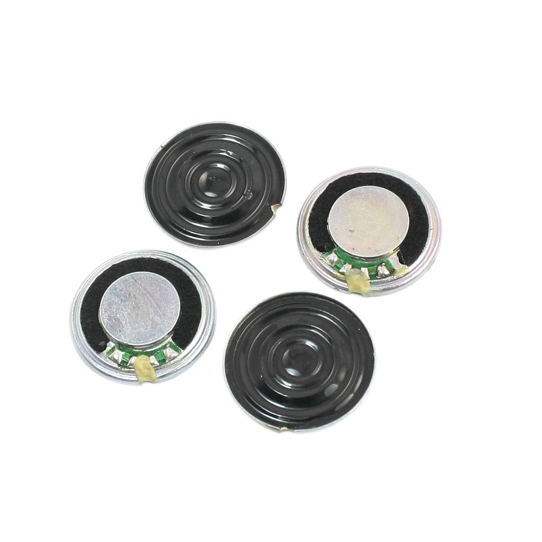 uxcell 1Watt 8 Ohm Round Internal Magnet Speaker Loudspeaker 20mm Dia 4 Pcs