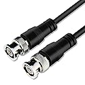 Tan QY BNC RG-59/U Cable 15Ft - BNC Male to Male Extension Connector Adapter Professional RG-59/U Grade Coaxial Wire Cord Cable Jack Plug for Video