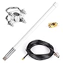 Waterproof 5.8dBi Lora 915MHz Fiberglass Antenna with 20Ft Low Loss KMR195 Cable for Helium Hotspot RAK Nebra Bobcat 300 SenseCAP M1 Hotspot HNT Miner