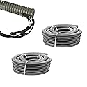 SKYPRO Split Loom Tubing Wire Conduit, Grey Corrugated Wire Tube Cable Protection Pipe Cable Tidy Tube for TV Cables, Electric Wire, Garden Lights (OD