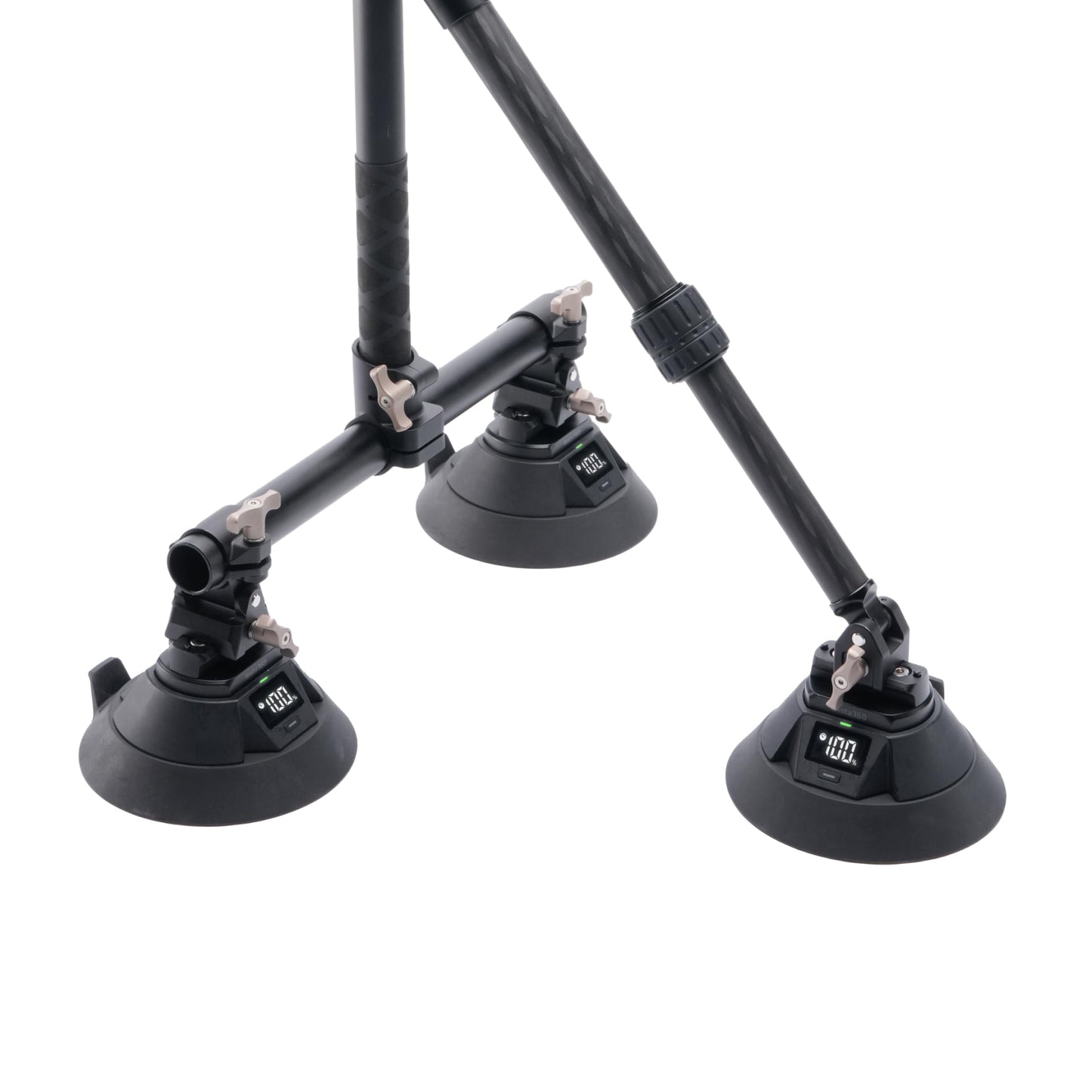 Insta360 Triple Electric Suction Cup Car Mount - Action Camera Car Mount with Adjustable Double Ball Head for Off-Road Drives, Automatic Suction, 50kg