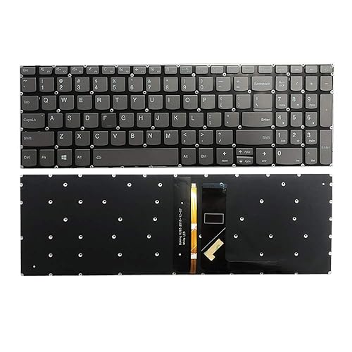 Zahara Laptop US Keyboard Backlight with Power Button Replacement for Lenovo IdeaPad L340-15 L340-15API L340-15IWL L340-17 L340-17API L340-17IWL