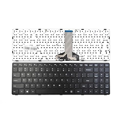 KGIGIBE Replacement Keyboard for Lenovo Ideapad 100-15IBD Laptop US Black PK1310E1A00 SN20J78609 6385H-US