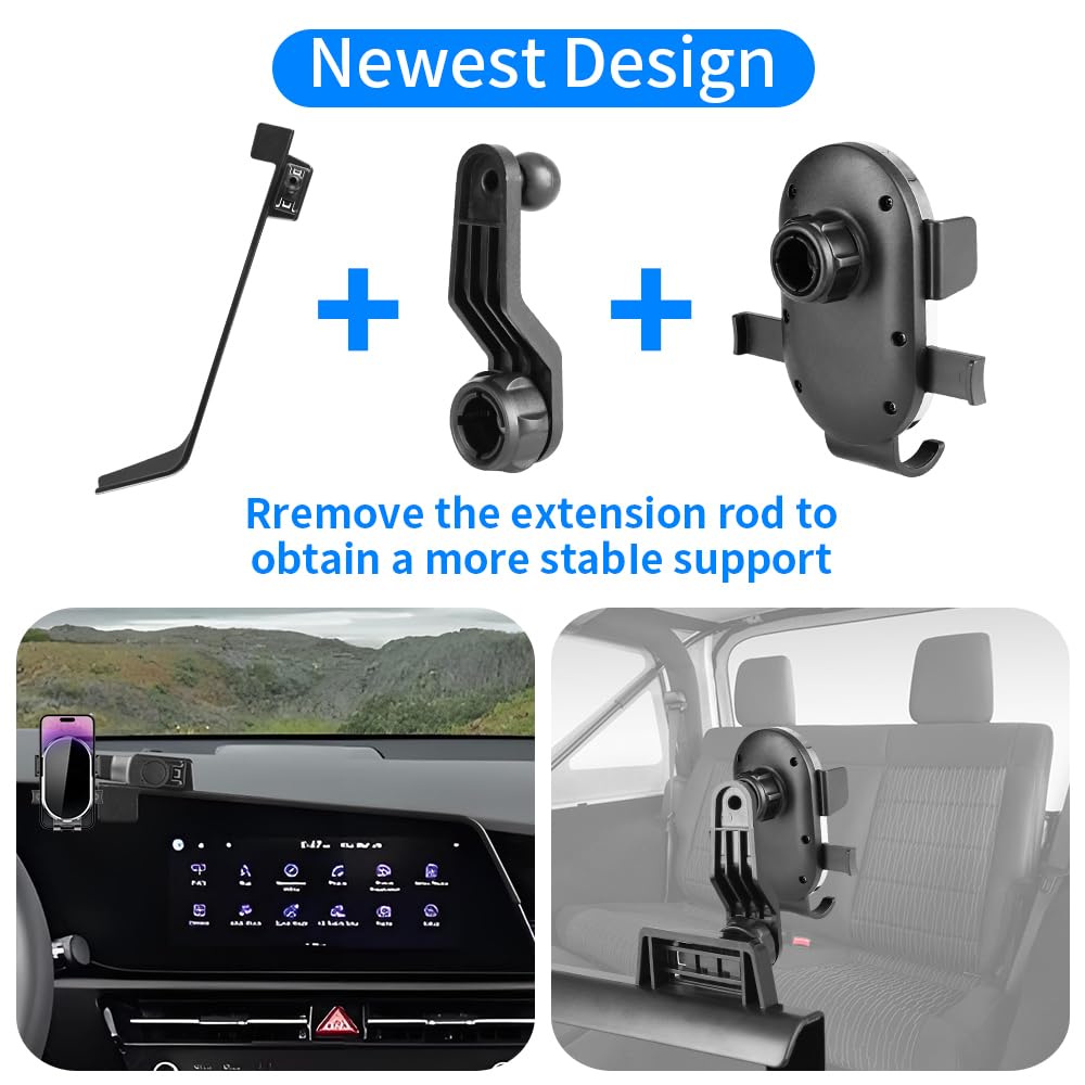 YEGZA Car Phone Holder for Kia NIRO 2023 2024 2025 Auto Accessories Navigation Screen Bracket Interior Decoration Dashboard Cell Mobile Phone Mount