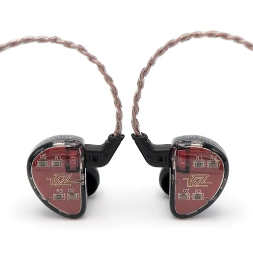 Linsoul KZ AS10 5BA HiFi Stereo in-Ear Earphone High Resolution Earbud Headphone with 0.75mm 2 pin Cable, Five Balanced Armature Drivers, Noise
