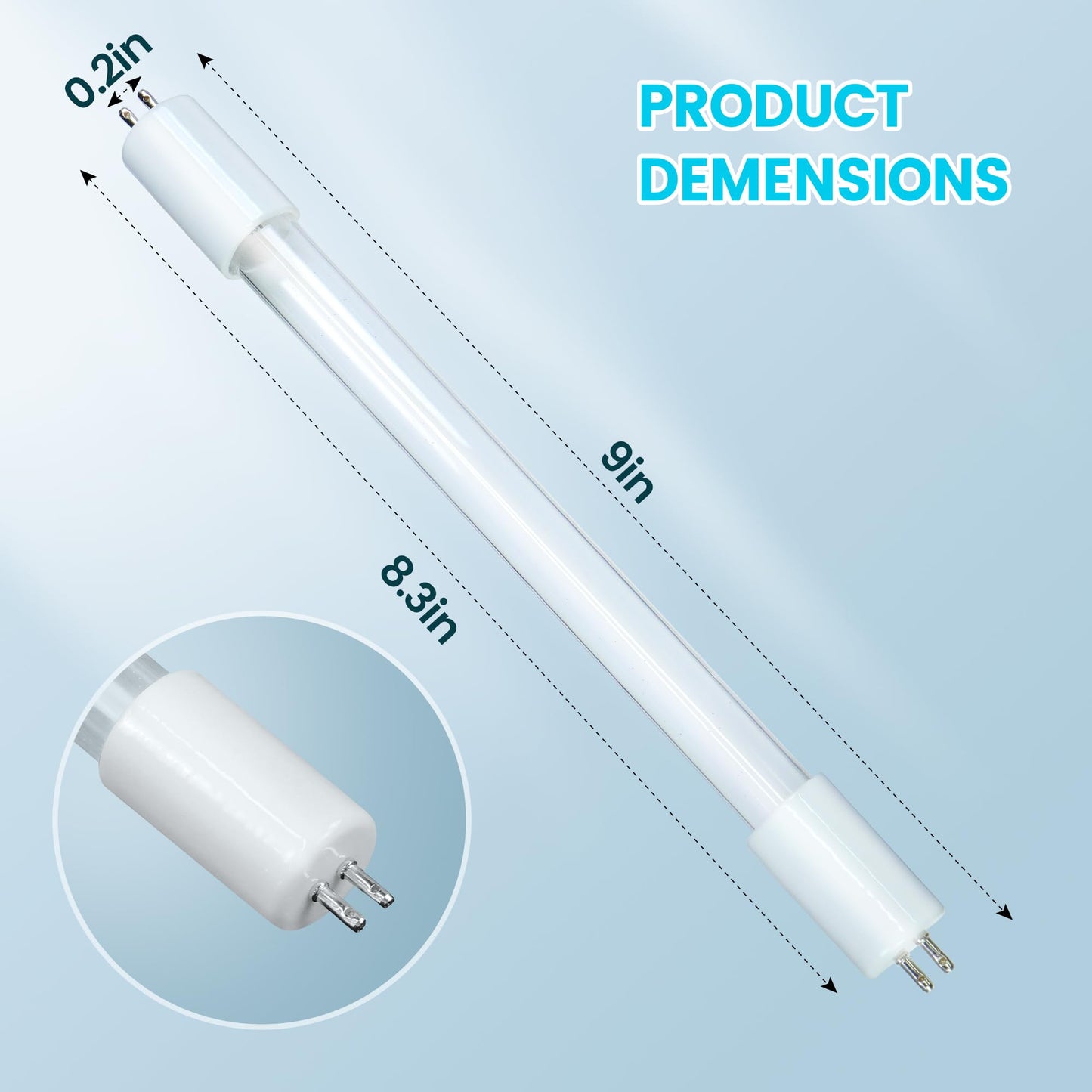 SalonDepot Replacement Bulbs ONLY for JY-520 UV Sanitizer Cabinet 6 Watt T5 UV Lamps 2 PCS