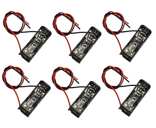 LAMPVPATH (Pack of 6): 12V/23A Battery Case with Leads Wires