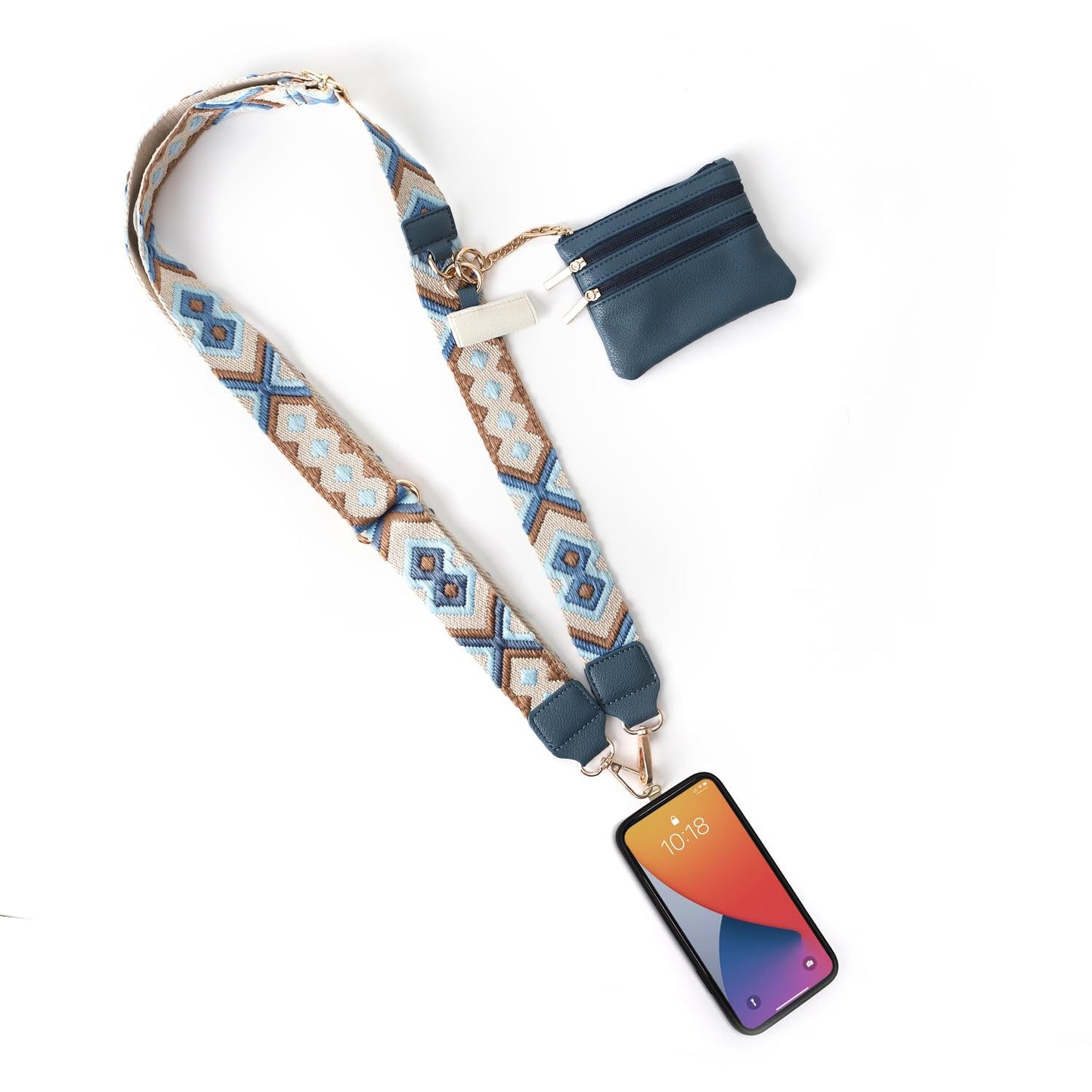 Borivilla Cell Phone Strap Crossbody Universal Phone Lanyard Adjustable Strap Compatible with Most Smartphones Aztech