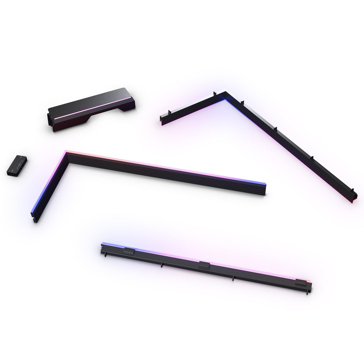 Phanteks NV7 Premium DRGB Kit, 4X D/A-RGB LED modules for NV7 Outer Frame, 1x D/A-RGB Power hub Included (Black)