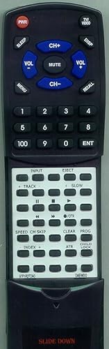 Replacement Remote Control for Daewoo DVT5DN, DVT84N, DVT27N, DVT47N, DVT8DN, 97P1R2TDA0