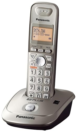 Panasonic KX-TG4011N DECT 6.0 PLUS Expandable Digital Cordless Phone, Champagne Gold, 1 Handset