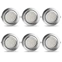 LED Puck Lights Wired Recessed Under Cabinet Lighting Dimmable,Halogen Bulb Retrofit Puck Light Plug in,60mm Cutout,3000k Warm White,12V Kitchen
