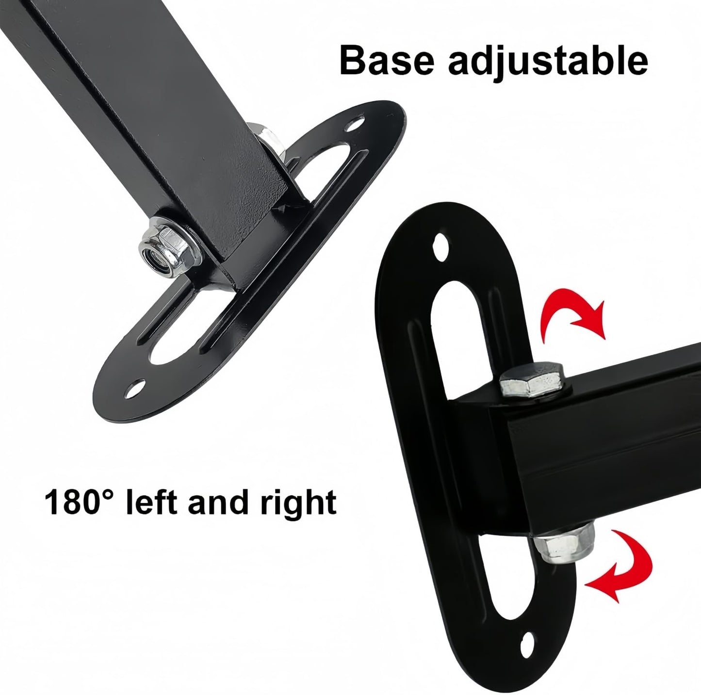 GledeYeTec 20cm Long Wall Corner Mount Bracket Arm, 7.87" Long Arm Bracket 180 Degree Rotatable Projector Wall Mount Stand Bracket for Security CCTV