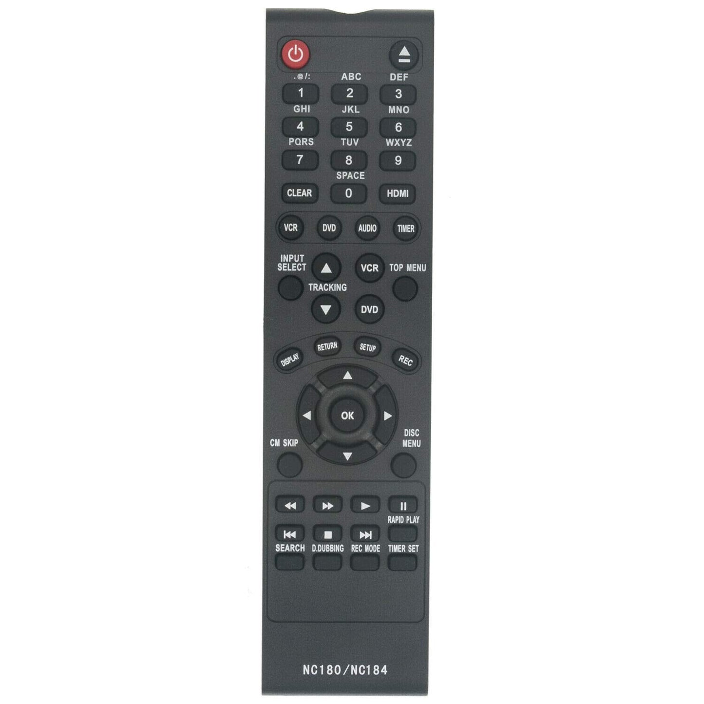 NC180UH NC184UH Remote Control Replaced for Funai DVD Player ZV427FX4A ZV427FX4