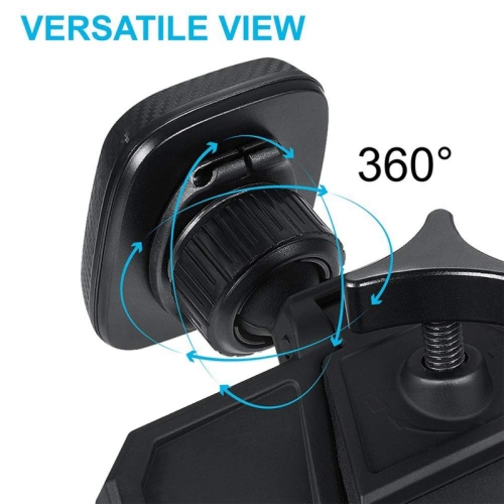 CD Slot Car Mount for Galaxy A12 A32 A42 A51 A52 A71 A72 5G Phones - Magnetic Holder Swivel Dock Strong Grip CD Player Slot Z1R Compatible