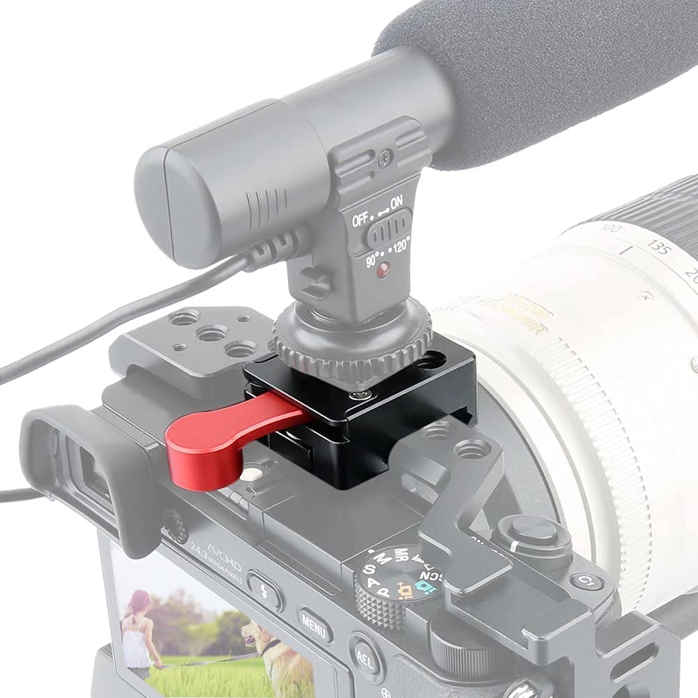 NICEYRIG NATO Lock Clamp with Quick Release NATO Rail 70mm for Video Monitor Microphone LED Light - 080
