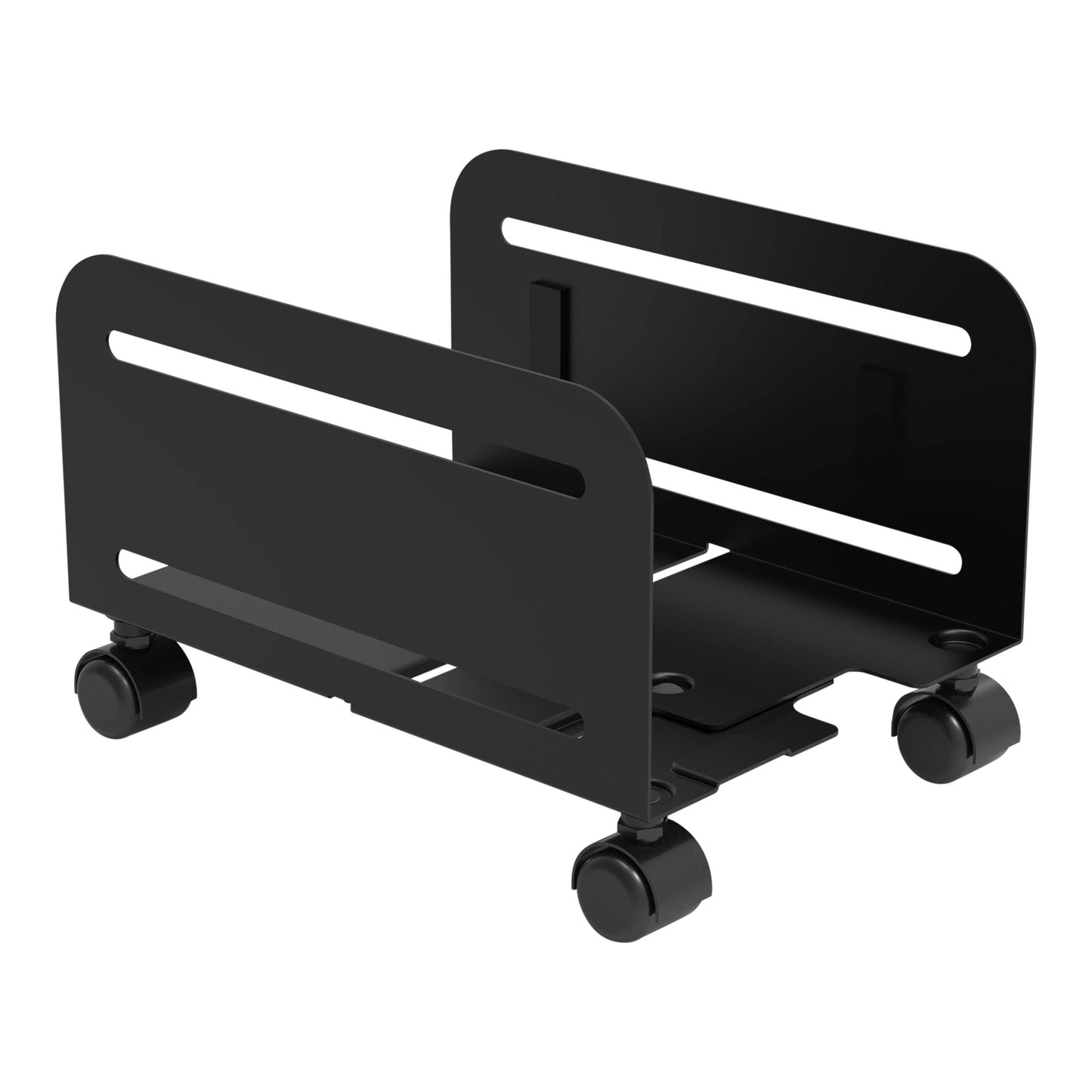 Stand Up Desk Store | Adjustable Rolling CPU Desktop Tower | Underdesk Stand for Computer Cases 4.8'' to 8''