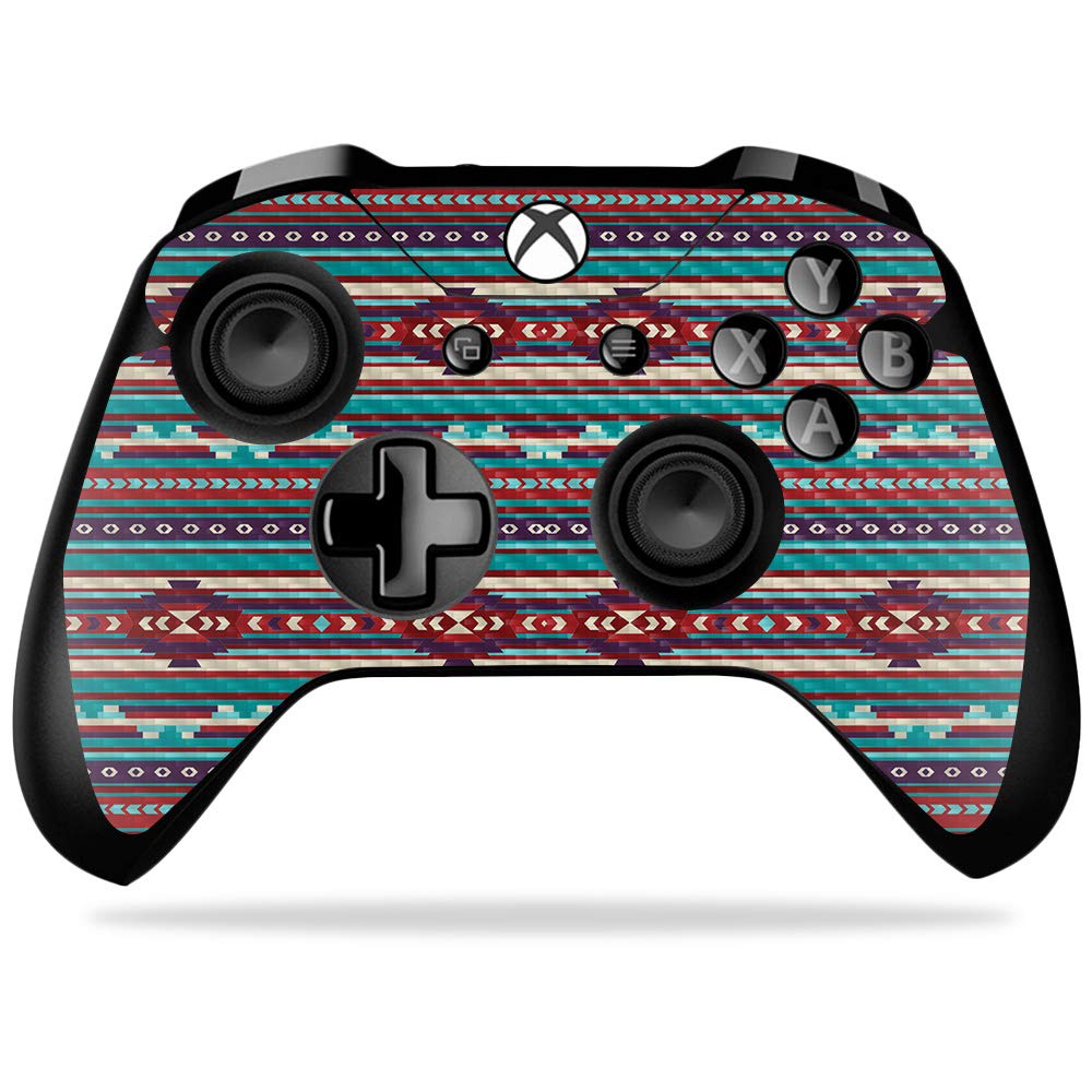 MightySkins Carbon Fiber Skin for Microsoft Xbox One X Controller - Southwest Stripes | Protective, Durable Textured Carbon Fiber Finish | Easy