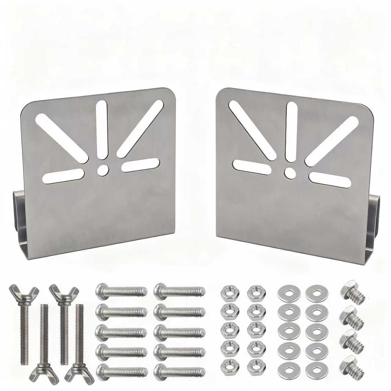 Gutter Mount Bracket for eufy Security SoloCam S340 No-Drill Stainless Steel Solar Camera Holder with Anti-Rust Screws Compatible with eufy Outdoor IP