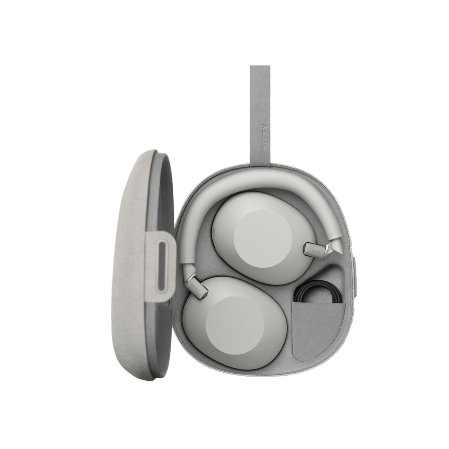 Sony WH-1000XM6 Wireless Noise-Canceling Headphones (Silver) Bundle with Rechargeable Clip-On Light (2 Items)