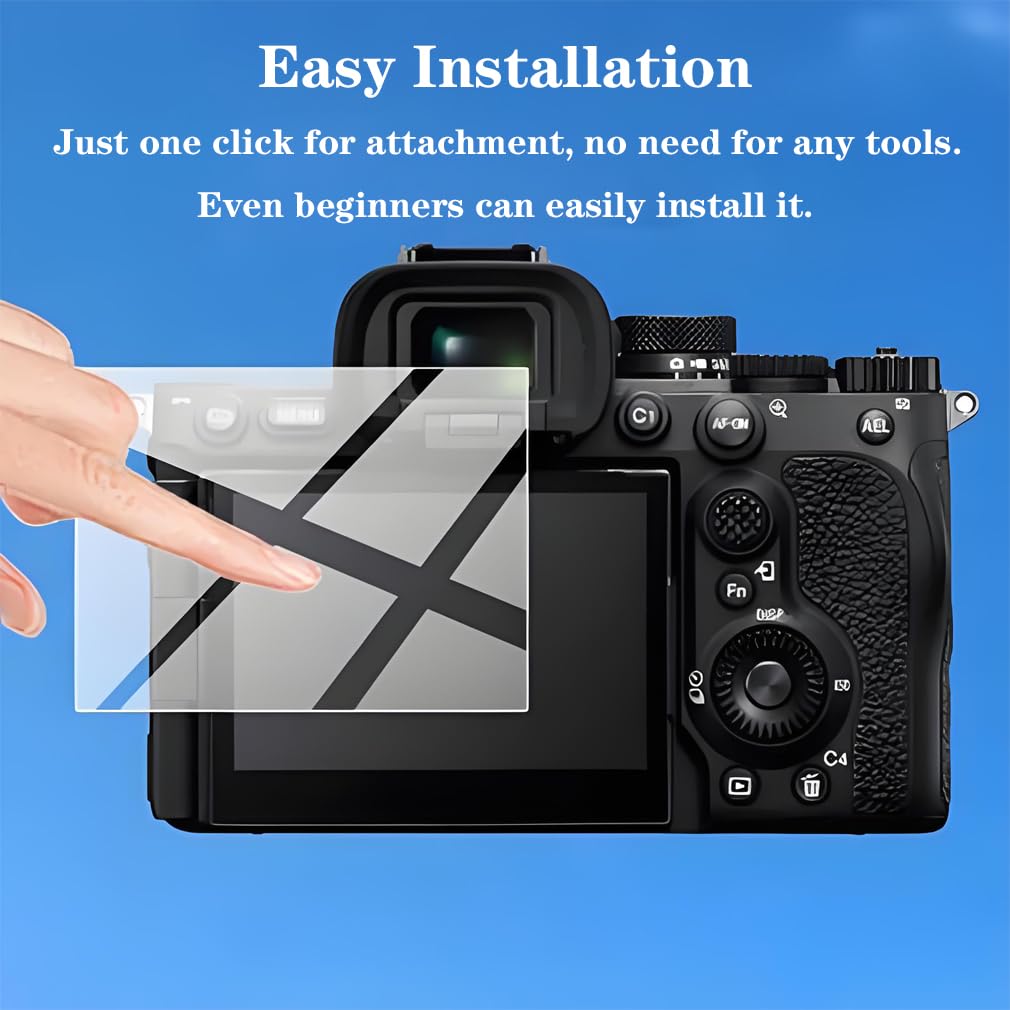 Gomass Screen Protector for Sony Alpha A7V A7V A7RV 7RV A7RV A7M5 Camera Tempered Glass Flim 0.3mm 9H Hardness Tempered Glass Cover Anti-Scrach