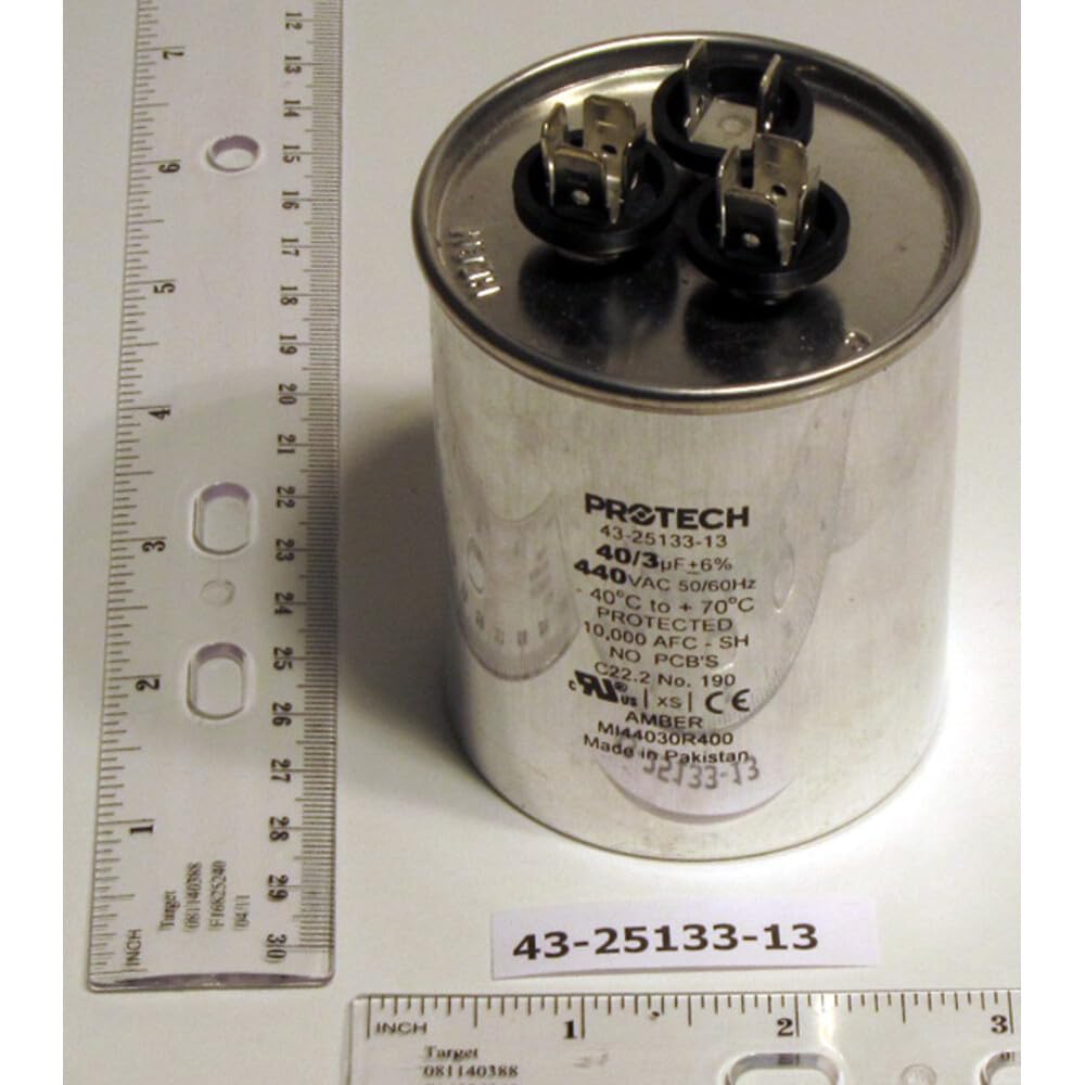 Protech 662766275414 40/3/440 Dual Round Capacitor
