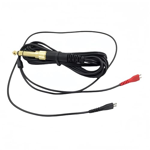 Rillpac Replacement Lightweight 2 Meters Audio Cables for Sennheiser HD25 HD560 HD540 HD430 HD250 Headphones Extension Cord with 6.35mm Adapter…