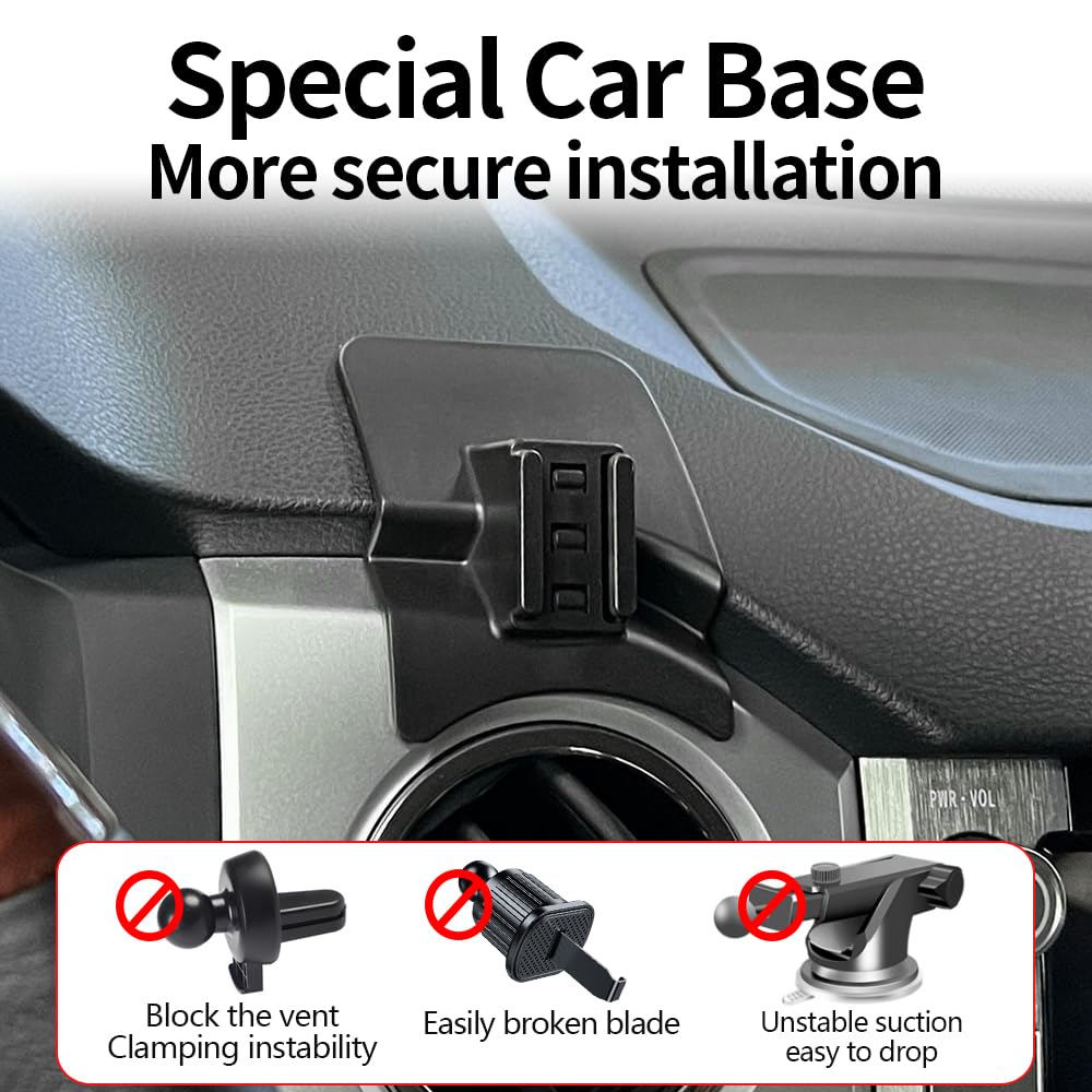 LUNQIN Car Magnetic Phone Mount for Toyota Tundra 2014 2015 2016 2017 2018 2019 2020 2021 Auto Interior Accessories Best Cellphone Holder Fast 15W