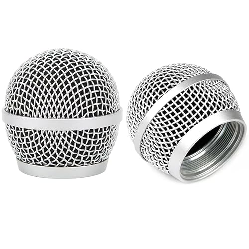 JXRYWF Replacement Ball Head Mesh Microphone Grille for Shure PG48 PG58 PGA48 PGA58 PGX2 BLX288 PG288 PGX24 Microphone