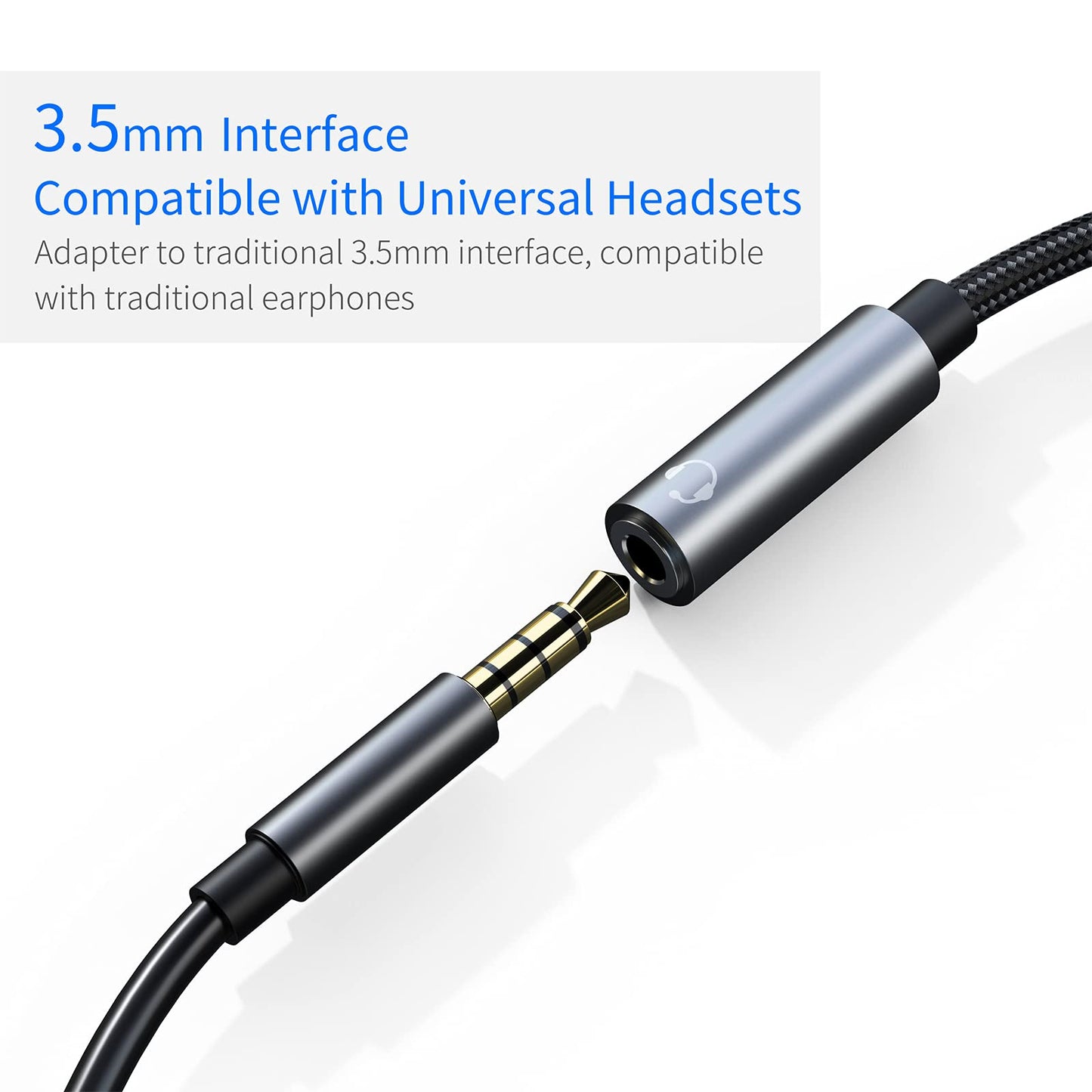 Subynanal USB c to 3.5mm Headphone and Charger Adapter,2 in-1 USB C PD 3.0 Charging Port to Aux Audio Jack and Fast Charging Dongle Cable Cord