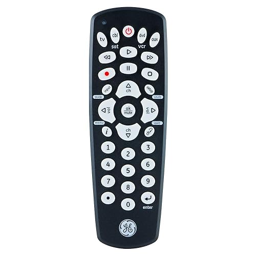 GE Universal Remote Control for Samsung, Vizio, LG, Sony, Sharp, Roku, Apple TV, TCL, Panasonic, Smart TVs, Streaming Players, Blu-ray, DVD, 4-Device