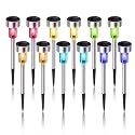 Dream Master Solar Lights Outdoor Waterproof, Stainless Steel LED Landscape Lighting, Solar Garden Lights, Outdoor Decorations for Yard, Pathway